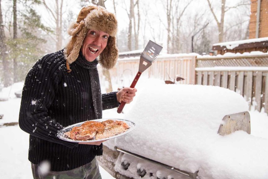 How do you grill in cold weather